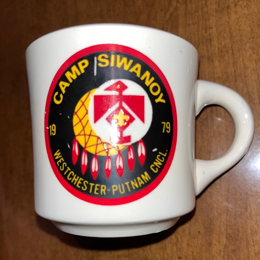 Vintage 1979 Boy Scouts of America BSA Camp Siwanoy mug/cup Westchester Putnam